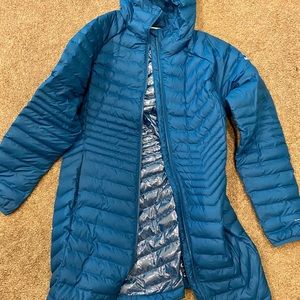 COLUMBIA: Long Down Omni-Heat Coat